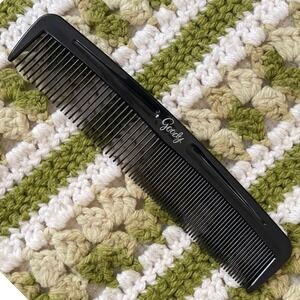 Vintage black goody Plastic Hair Comb USA Wide Purse Pocket‎ Unbreakable NEW